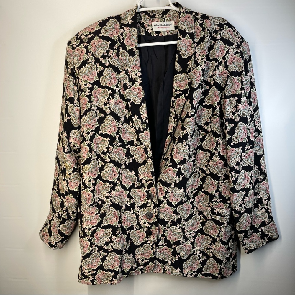 Wheaton & Katz Ltd. Floral Blazer
